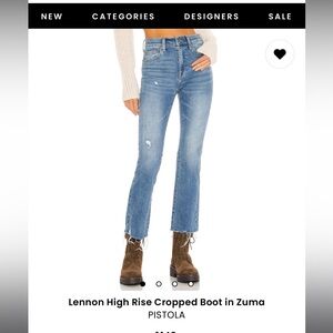 Pistola Jeans Lennon High Rise Crop